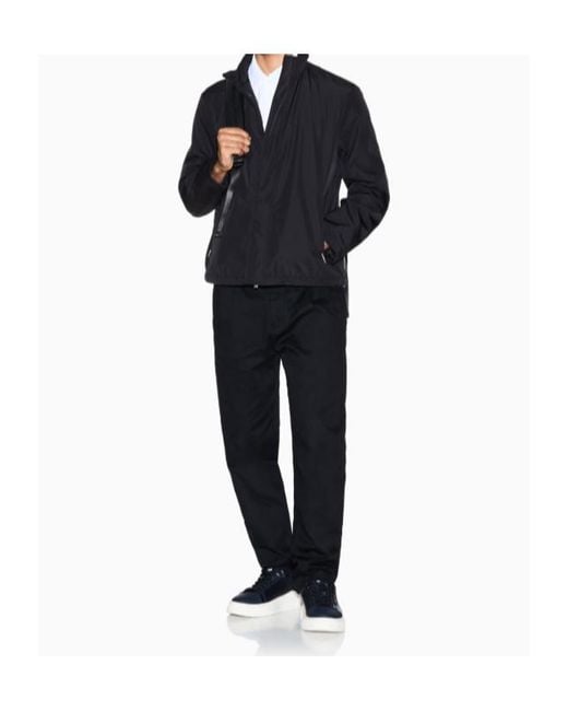ARMANI EXCHANGE Blue Full Zip Jacket With Pockets for men