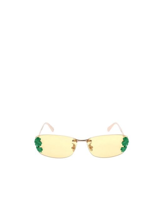 Dior Metallic Eyewear Rectangular Embellished Sunglasses for men