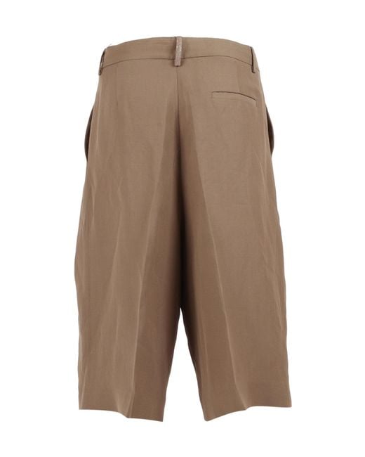 Fabiana Filippi Gray Pleated Wide-Leg Pants