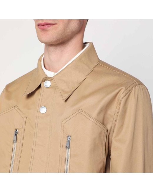 NAMACHEKO Natural Straight Hem Overshirt for men