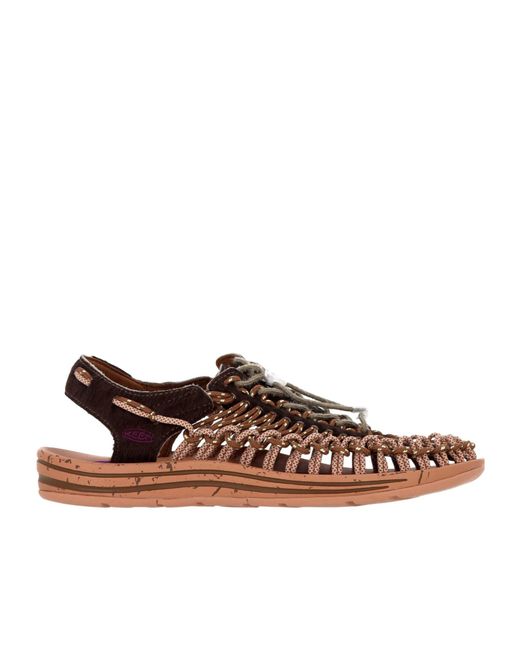 Keen Brown Uneek Flat Sandals for men