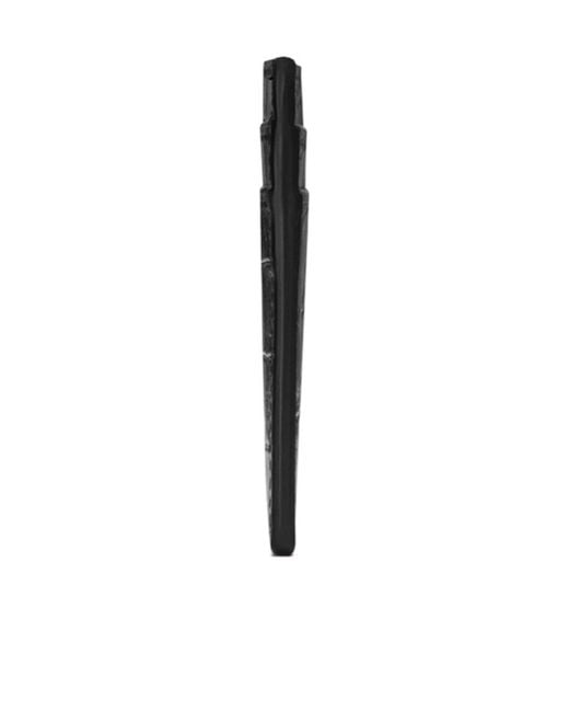 Saint Laurent Black Mini Cassandre Cardholder for men
