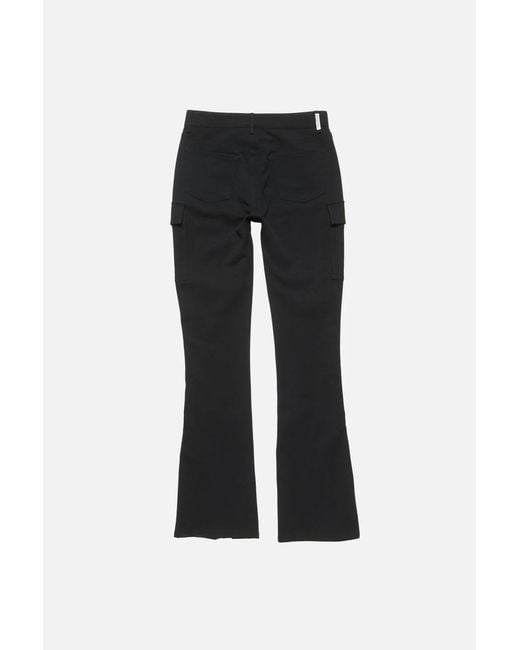 Acne Black Zipped-Pocket Trousers