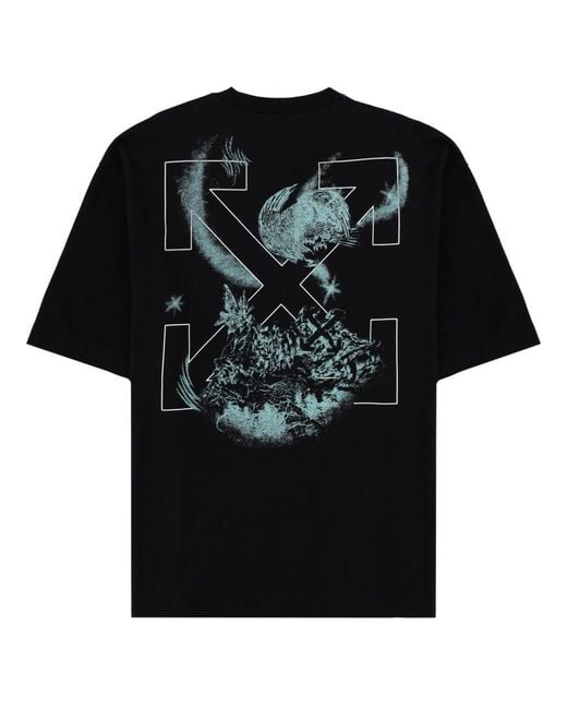 Off-White c/o Virgil Abloh Black T-Shirt With Logo for men
