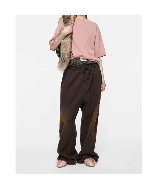 Acne Pink Round-Toe Ballet Flats