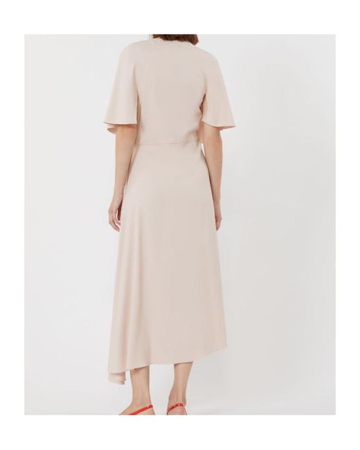 Max Mara Pink Viscose Envers Satin Dress