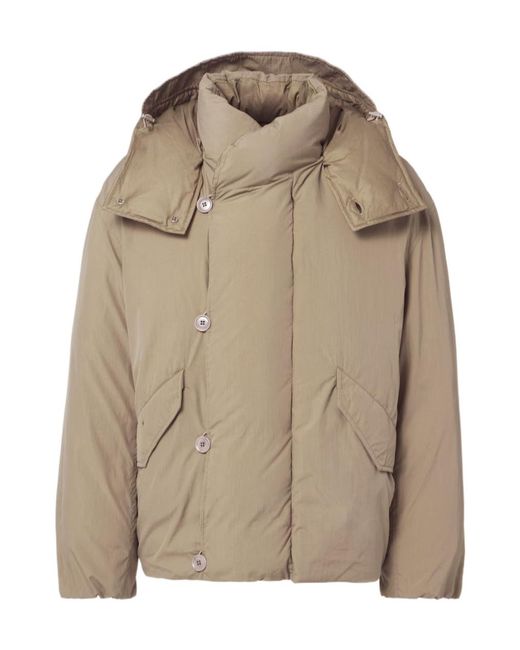 Lemaire Natural Hooded Down Jacket for men