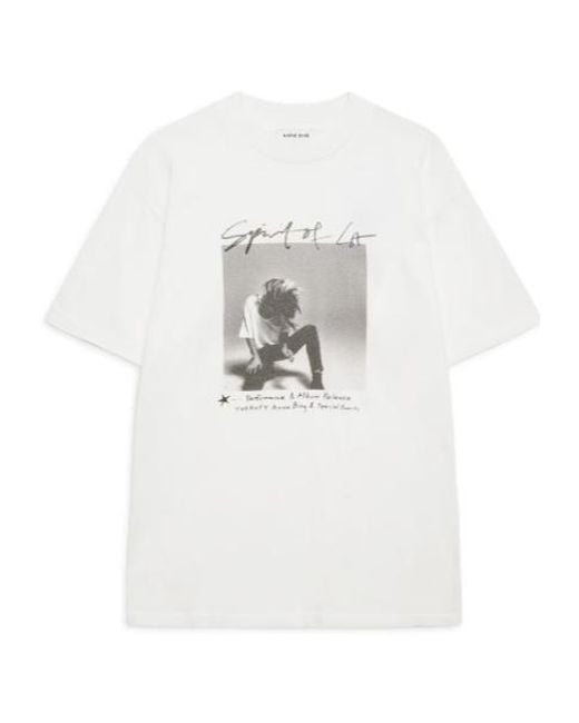 Anine Bing White Short-Sleeved T-Shirt