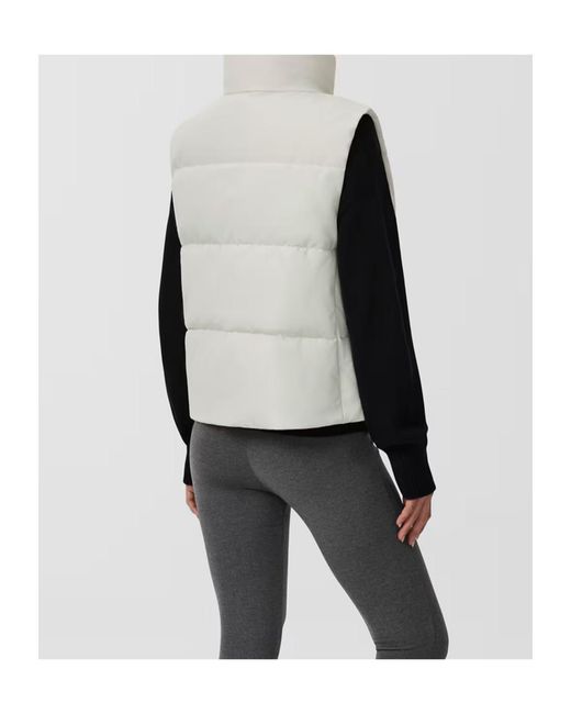 Canada Goose Gray Grandview Cropped Vest Label