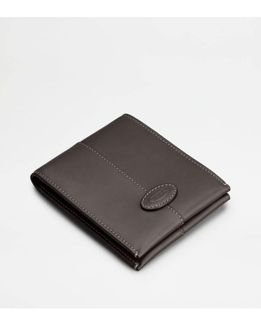 Tod's Black Logo Patch Wallet for men