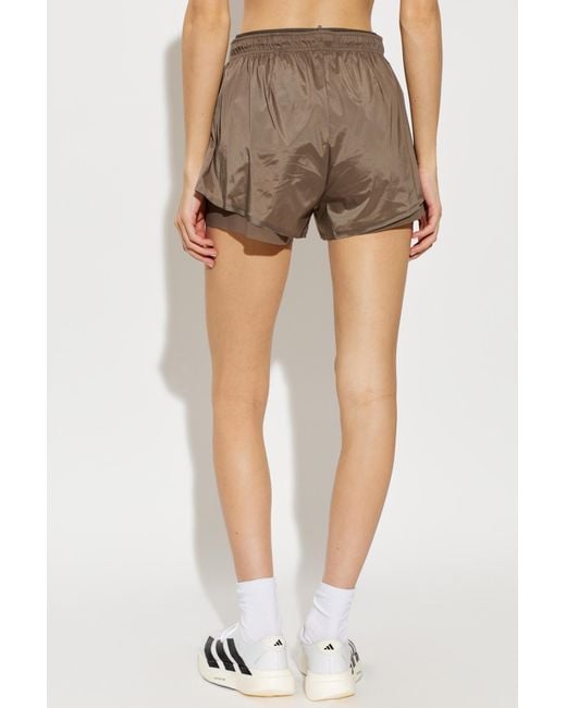 Satisfy Brown Elastic-Waist Shorts