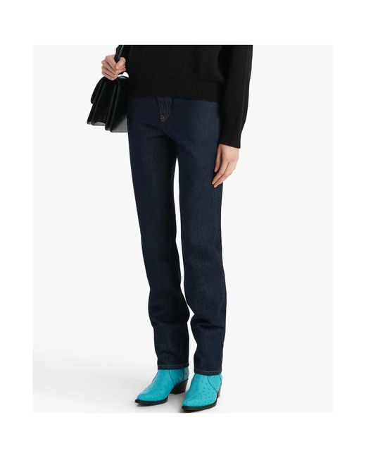 Khaite Blue Straight Jeans