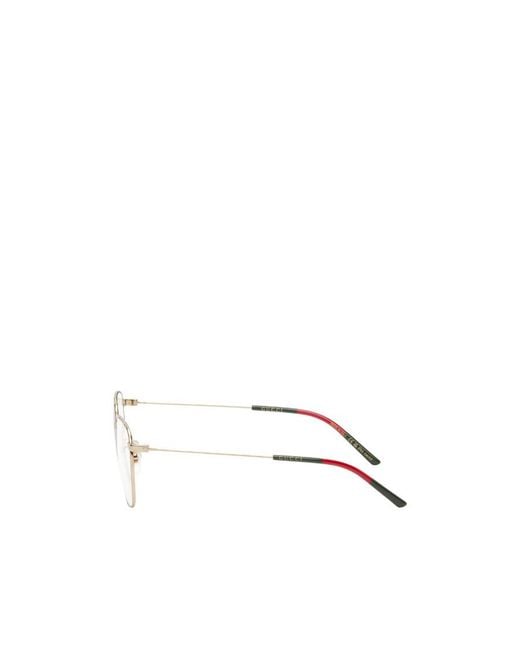 Gucci Natural Eyewear Square Frame Sunglasses