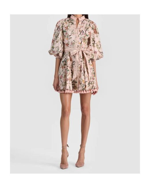 Alice + Olivia Multicolor Alice Olivia Lucy Mini Shirt Dress