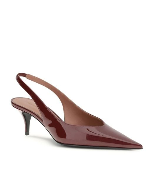 AMINA MUADDI Brown Anok Slingback Pumps