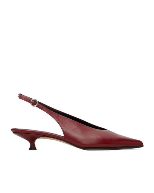 Aeyde Brown Camila Slingback Heeled Pumps