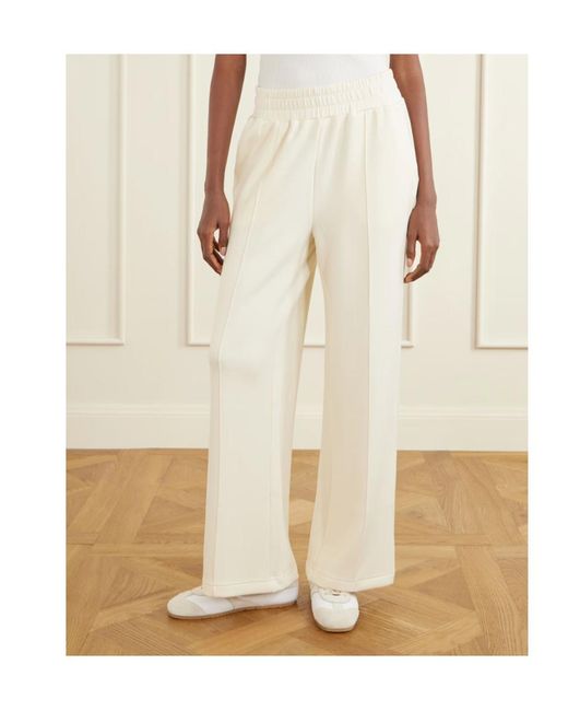 Varley White Elastic Waist Casual Pants