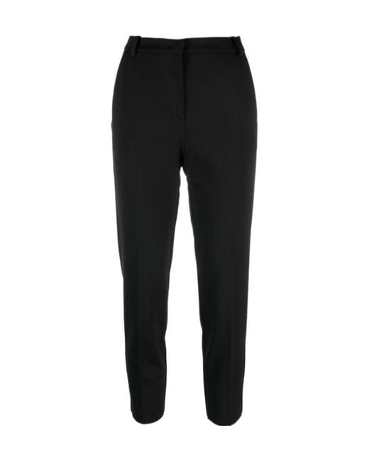 Pinko Black Milano-Knit Cigarette Trousers