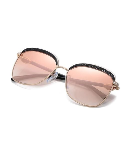 BVLGARI Pink Logo Sunglasses