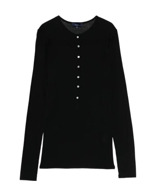 Soeur Black Isabella Buttoned Top