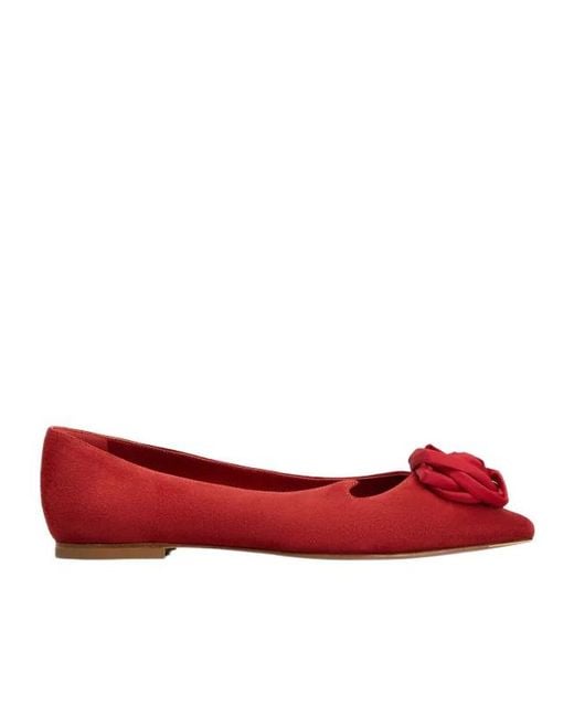 Roger Vivier Red Flat Ballet Shoes