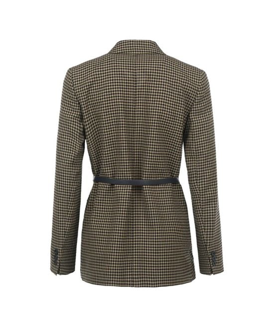 Max Mara Gray Single-Breasted Blazer