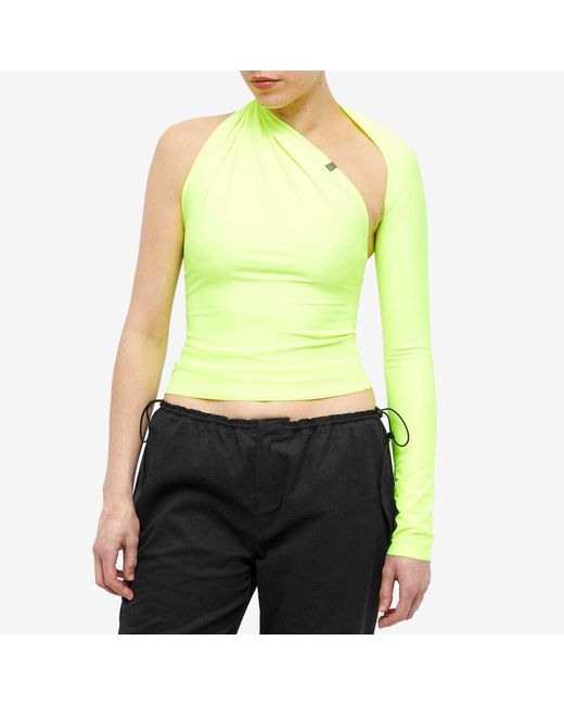 1017 ALYX 9SM Yellow Logo Single-Sleeved Long-Sleeved T-Shirt