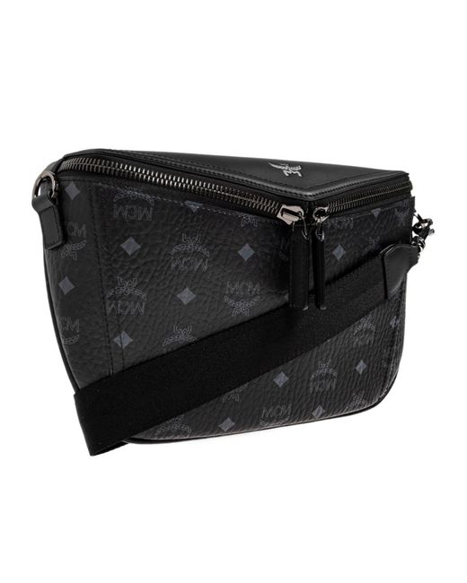 MCM Black Small Diamant 3D Crossbody Bag for men