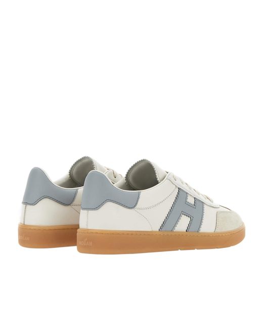 Hogan White Cool Panelled Low-Top Sneakers