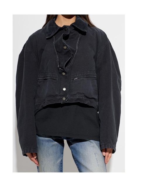 Maison Margiela Black Long Sleeve Buttoned Jacket