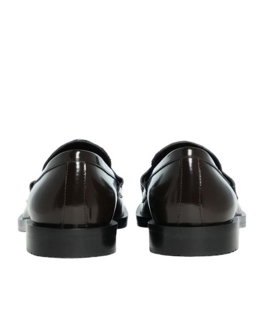 Roberto Festa Black Xander Moccasin Flat Shoes