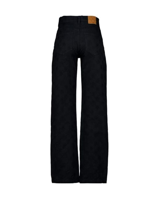 Casablanca Black Monogram-Print Jeans