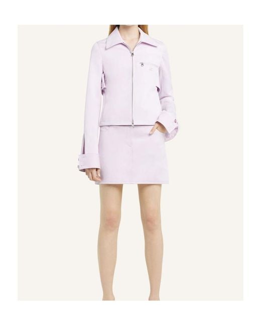 Courreges Pink Zipped Jacket
