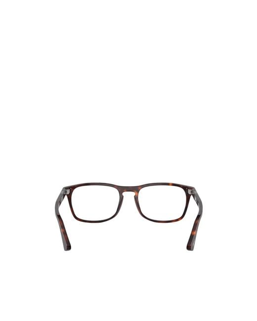Persol White Rectangle-Frame Glasses for men