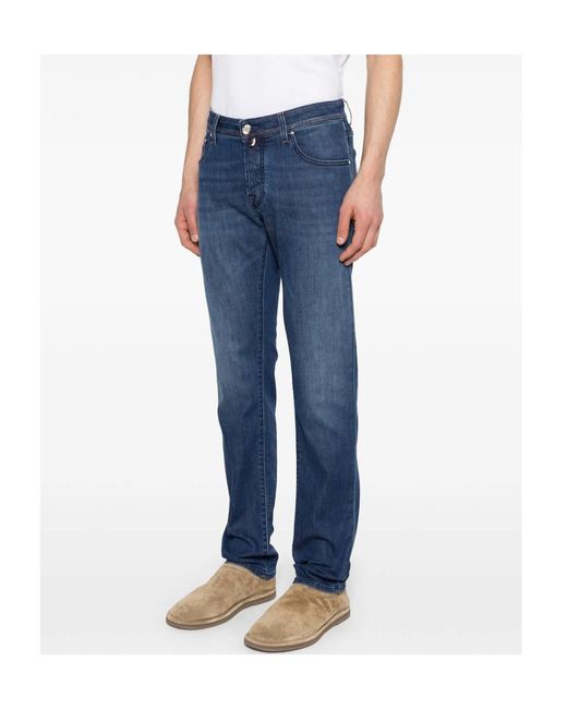 Jacob Cohen Blue Belt Loop Jeans for men
