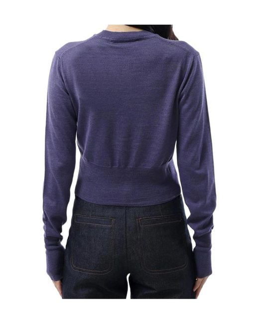 Vivienne Westwood Blue Long-Sleeved Knitted Cardigan