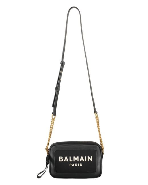 Balmain Black Logo Crossbody Shoulder Bag