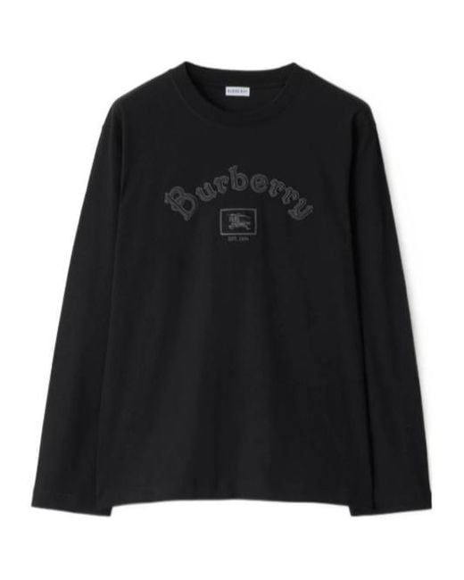 Burberry Black Knight Logo Sweatshirt for men
