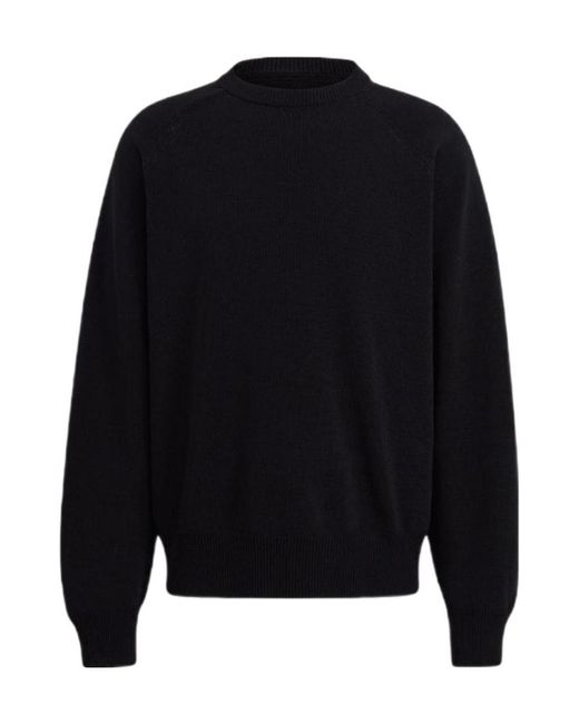 Y-3 Blue Embroidered-Logo Crew-Neck Sweatshirt for men