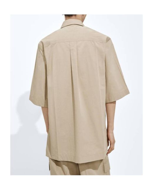 Bottega Veneta Natural Cotton Toile Shirt for men