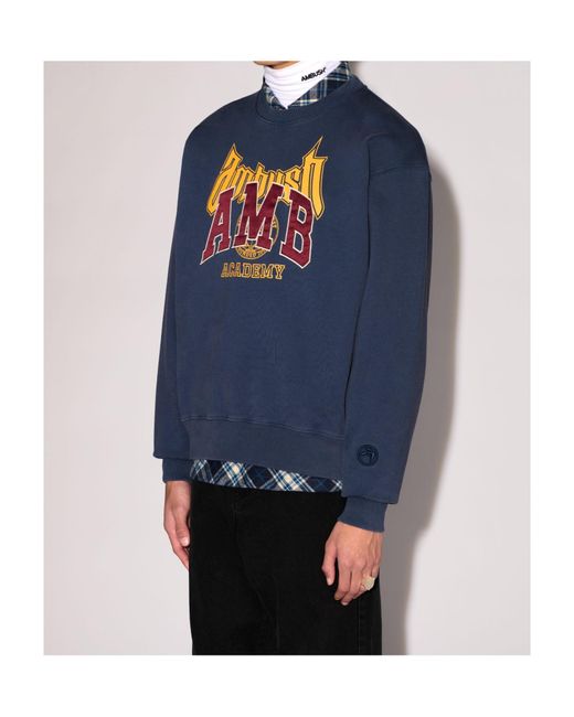 Ambush Blue Graphic Sweatshirt for men