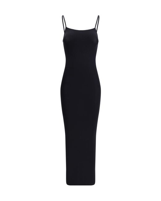 Wolford Black Fatal Strappy Long Dress