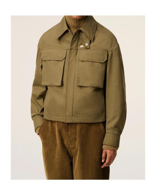 AMI Green Cotton Worker Jacket