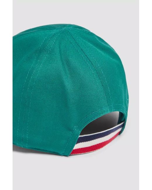 Moncler Green Gabardine Baseball Cap