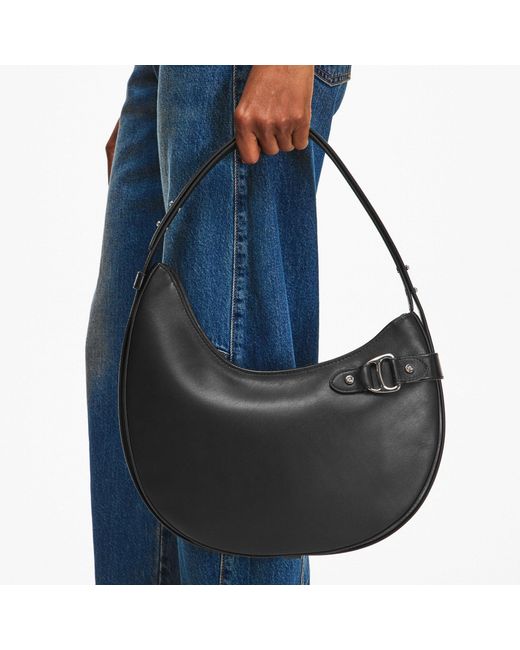 Ralph Lauren Black Tasha Large Shoulder Bag