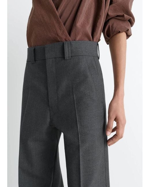 Lemaire Gray Front-Creased Tailored Trousers
