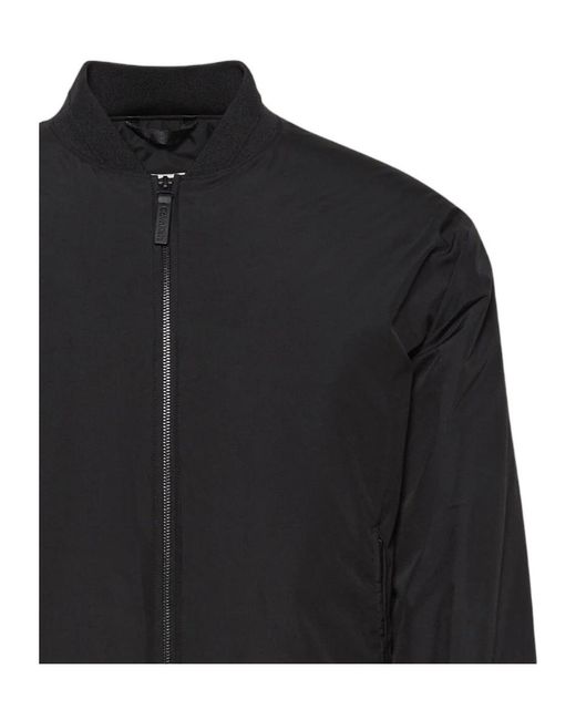 Calvin Klein Black Tech Fabric Bomber Jacket for men