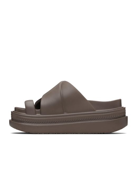 Sacai Brown Slip-On Sandals for men