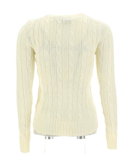Polo Ralph Lauren White Pony Embroidered Crewneck Jumper