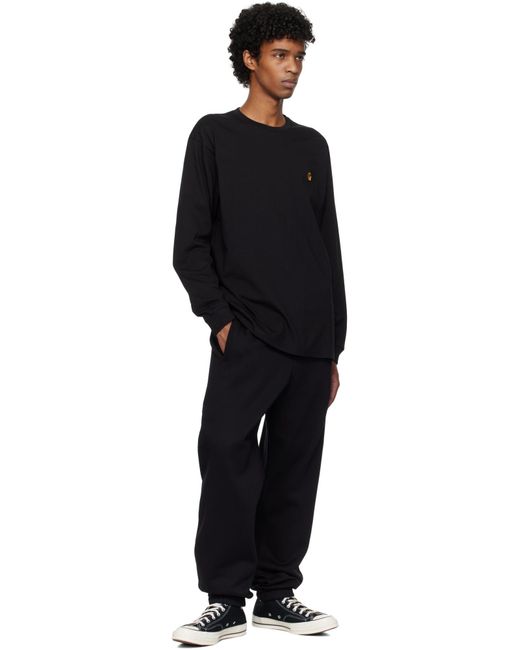 Carhartt Black Chase Sweat Pants for men
